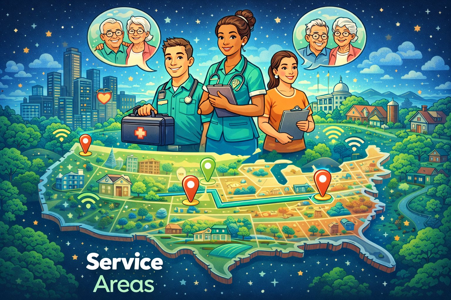 Prezivio Service Areas